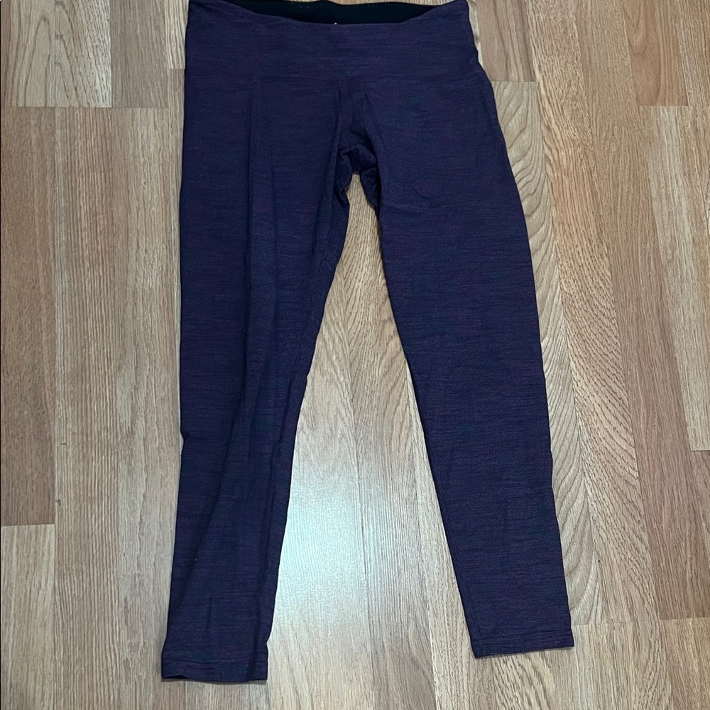 Tuff Athletics Purple Grey Leggings Sz S